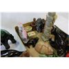 Image 2 : LOT OF POTTERY FIGURES TOTEM POLE ETC