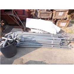 PARTY EVENT TENT - WITH POLES AND COVER - some poles need replacing