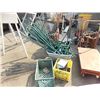 Image 1 : LOT OF GREEN PIPING - USED FOR SMALL GREEN HOUSE / PLANT STAND
