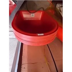 LOT OF NEW WHEEL BARROW BASINS - CHILD SIZE - 8TTL