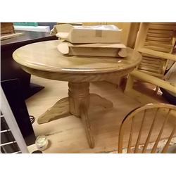 OAK TABLE  - 42" DIAMETER