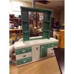 SHABY SHEEK SIDE BOARD & HUTCH