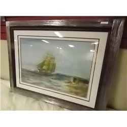 FRAMED PICTURE - TALL SHIP
