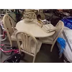 ROUND DINING TABLE & 4 CHAIRS