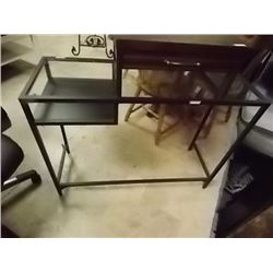 HALL TABLE - METAL & GLASS