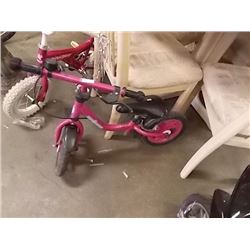 CHILD'S BIKE - BLACK SEAT