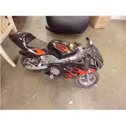 POCKET CROCK ROCKET BIKE - GAS - RED & BLACK RUNNING - seems to be working