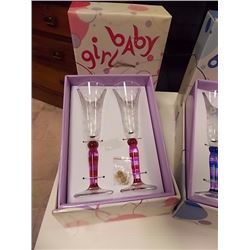 NEW SET OF GLASSES - 2 PC SET - RED - RETAIL ESTIMATE $29.99 - 2 SETS PER LOT