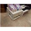 Image 1 : WHITE SIDE TABLE - 1 DRAWER