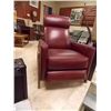 Image 1 : NEW BURGANDY RECLINING CHAIR - LEGG NEEDS TLC