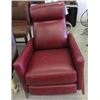 Image 2 : NEW BURGANDY RECLINING CHAIR - LEGG NEEDS TLC