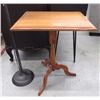 Image 1 : WOOD TRIPOD LEG TABLE