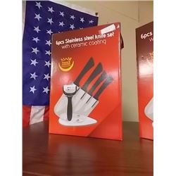 NEW STAINLESS STEEL KNIFE SET - 6 PC - GERMANY