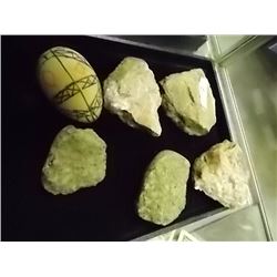 COLLECTORS ROCKS & WOOD EGG - 6 pc TTL