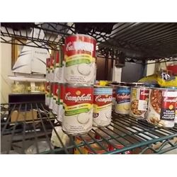 ASSORTED CANS OF SOUP - 17 TTL