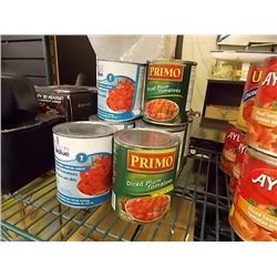 CANS OF DICED TOMATOES - 8 TTL