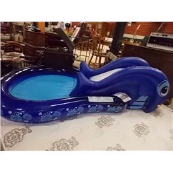 INFLATABLE POOL - WHALE - BLUE