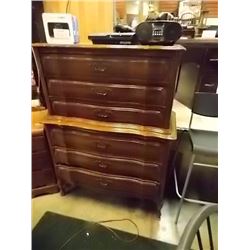 FRENCH PROVINCIAL HIGH BOY DRESSER - 6 DRAWER