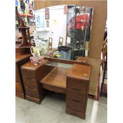 PEPPLER WALNUT WATERFALL DRESSER