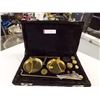 Image 1 : GOLD BALANCE SCALE IN CASE