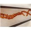 Image 2 : NECKLACE - 34CT RICH DEEP HONEY YELLOW ORANGE BALTIC AMBER - 18" LONG - INCLUDES CERTIFICATE $210