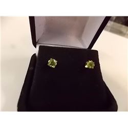 EARRINGS - EMERALD FACETED OCEAN BLUE MYSTIC TOPAZ & DIAMOND IN STERLING SILVER SETTING - RETAIL EST