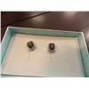Image 2 : EARRINGS - EMERALD FACETED MYSTIC TOPAZ & DIAMONDS IN STERLING SILVER SETTING - RETAIL ESTIMATE $350
