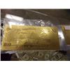 Image 1 : GOLD FOIL BILL - 24K GOLD - USA $50 - not legal tendar