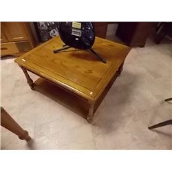 WOOD COFFEE TABLE - 34" SQUARE