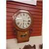 Image 1 : ANTIQUE PENDULUM REGULATOR WALL CLOCK - CIRCA 1820 - HAS KEY & PENDULUM