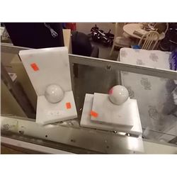 MARBLE BOOK ENDS - 2 TTL - as-is