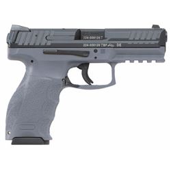 HK M700009GYA5 VP9 Double 9mm Luger 4.09" 15+1 2 Mags Gray Interchangeable Backstrap Grip Black