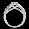 Image 2 : 3.05 CTW H-SI/I Certified Diamond Solitaire Ring 10K White Gold - REF-434K5R - 35516