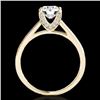 Image 2 : 2 CTW H-SI/I Certified Diamond Solitaire Ring 10K Yellow Gold - REF-356M2F - 34855
