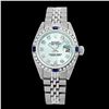 Image 2 : Rolex Men's Stainless Steel, QuickSet, Diam Dial & Diam/Sapphire Bezel - REF-441A8N