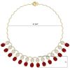 Image 5 : 56.05 CTW Royalty Ruby & VS Diamond Necklace 18K Yellow Gold - REF-1145M5F - 39065