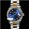 Image 3 : Rolex Men's Two Tone 14K Gold/SS, QuickSet, Diamond Dial & Diamond Bezel - REF-474F5M