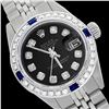 Image 1 : Rolex Men's Stainless Steel, QuickSet, Diam Dial & Diam/Sapphire Bezel - REF-441Y8X