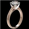 Image 4 : 2.50 CTW Certified H-SI/I Quality Diamond Solitaire Engagement Ring 10K Rose Gold - REF-883M6F - 330