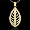 Image 1 : 1 CTW Micro Pave VS/SI Diamond Certified Designer Necklace 18K Yellow Gold - REF-100Y2N - 21547