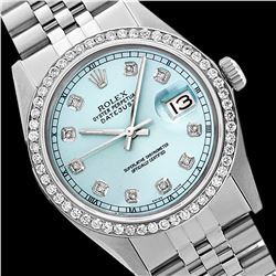 Rolex Ladies Stainless Steel, Diamond Dial & Diamond Bezel, Saph Crystal - REF-355W6K