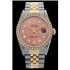 Image 1 : Rolex Men's Two Tone 14K Gold/SS, QuickSet, Diamond Dial & Diamond Bezel - REF-474N5F