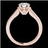 Image 2 : 1.5 CTW H-SI/I Certified Diamond Solitaire Ring 10K Rose Gold - REF-174N5Y - 34926