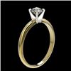 Image 4 : 0.52 CTW Certified H-SI/I Quality Diamond Solitaire Engagement Ring 10K Yellow Gold - REF-52M4F - 36