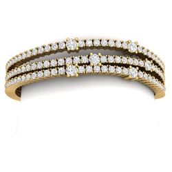 15 CTW Certified VS/SI Diamond Love Bracelet 18K Yellow Gold - REF-729W5H - 39979