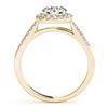 Image 4 : 1.81 CTW Certified VS/SI Diamond 2Pc Wedding Set Solitaire Halo 14K Yellow Gold - REF-410W4H - 30791
