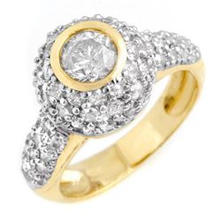 2.20 CTW Certified VS/SI Diamond Ring 14K Yellow Gold - REF-176N2Y - 13359