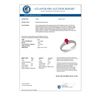 Image 2 : 1.01 CTW Ruby & Diamond Ring 14K White Gold - REF-29H3W - 13785