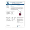 Image 2 : 5.32 CTW Ruby & Diamond Pendant 14K White Gold - REF-87W3H - 12692