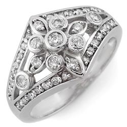 0.75 CTW Certified VS/SI Diamond Ring 10K White Gold - REF-54T5X - 11006